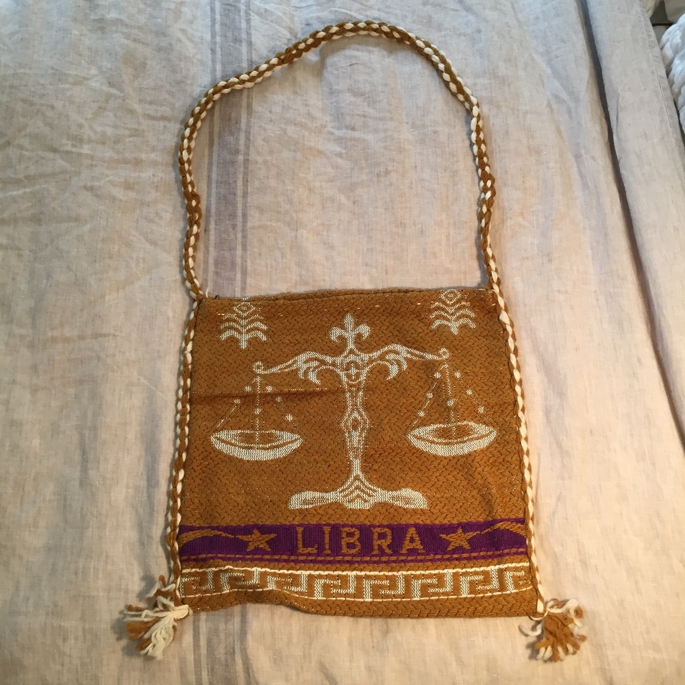 crossbody Libra purse/bag, made in Greece